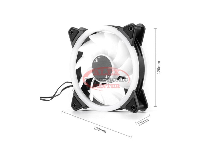 Case Fan Silent Dual Light Loop Rgb Led 120Mm Computers
