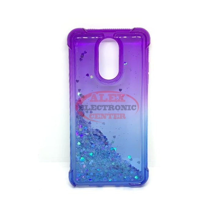 Gradient Glitter Case Samsung J7 2018 / Purple/blue