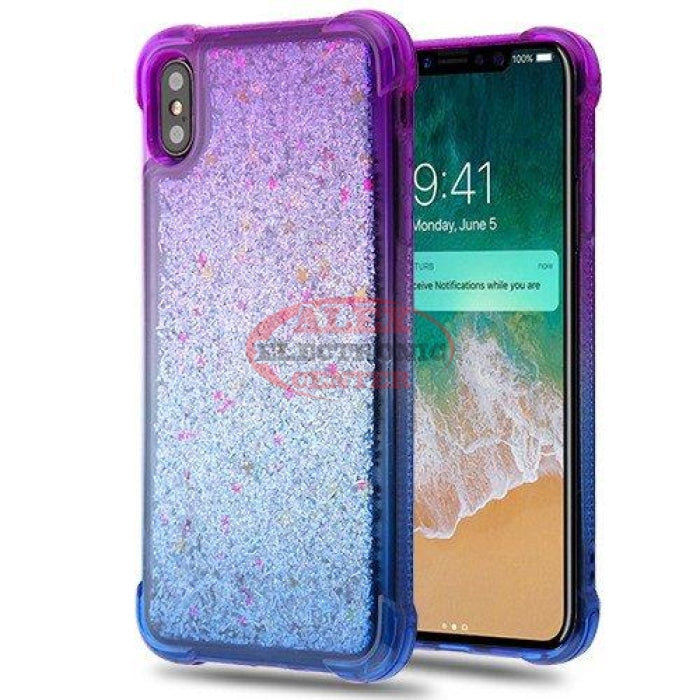 Hard Glitter Liquid Case With Stars