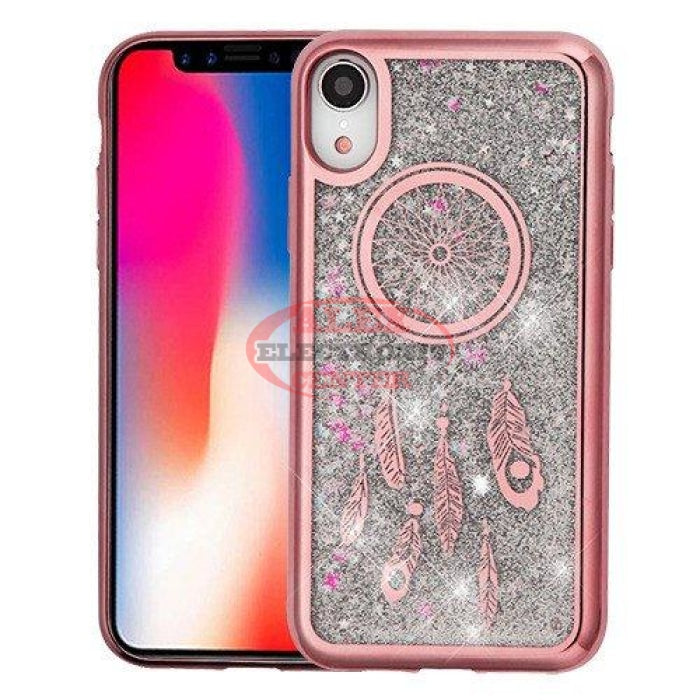 Liquid Glitter Electroplating Silicone Gel Dreamcatcher Case Iphone Xs Max