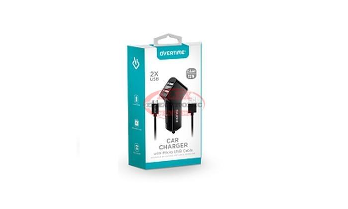 Overtime Car Charger with Micro USB-Cable