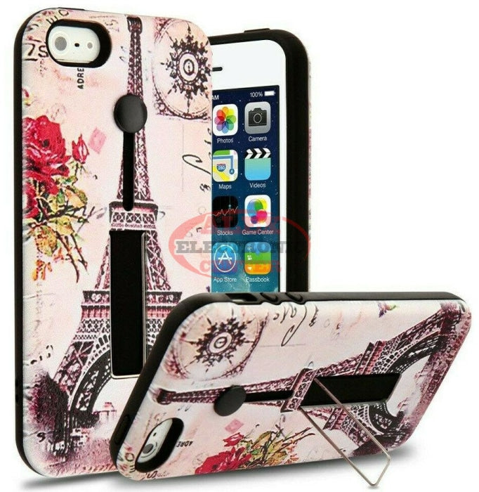 Paris Eiffel Tower Hard Hybrid Finger Strap Case