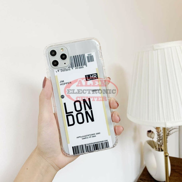 Plane Ticket Phone Case Iphone 11 / London