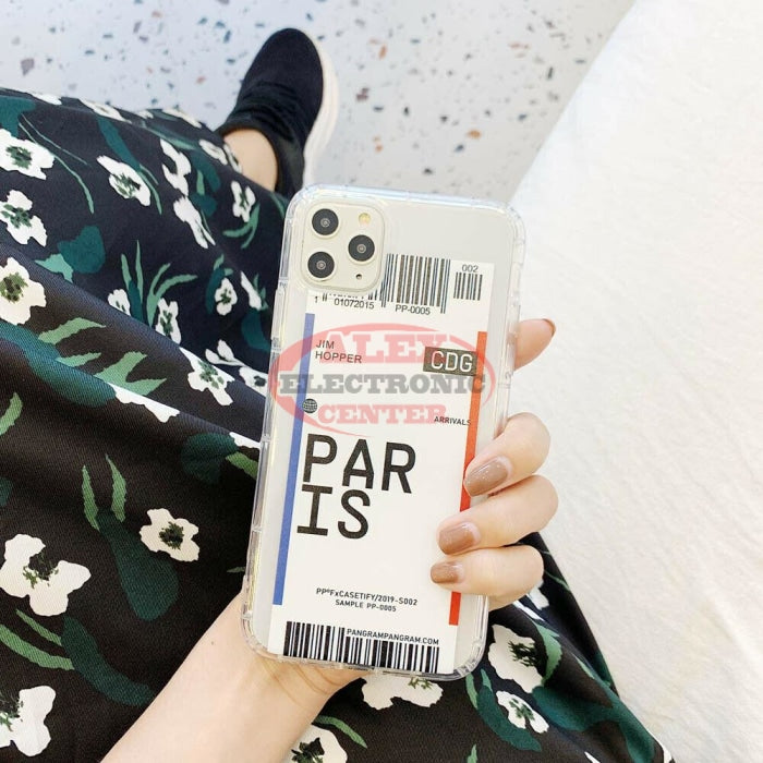 Plane Ticket Phone Case Iphone 11 / Paris