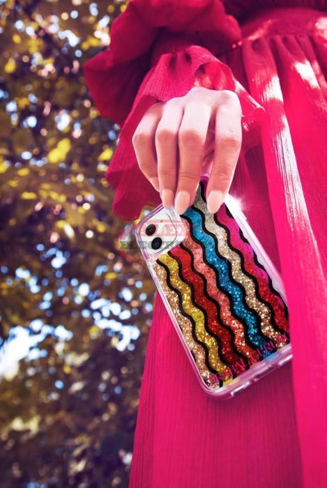 Rainbow Case W/glitter Iphone 6/7/8
