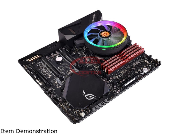 Thermaltake Ux100 5V Motherboard Sync High Airflow Hydraulic Bearing Argb Lighting Cpu Cooler
