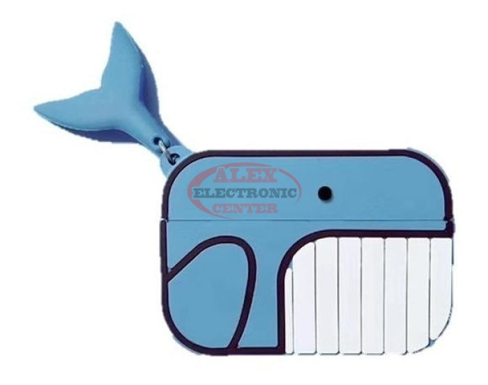Whale Blue Airpods 1/2 Case