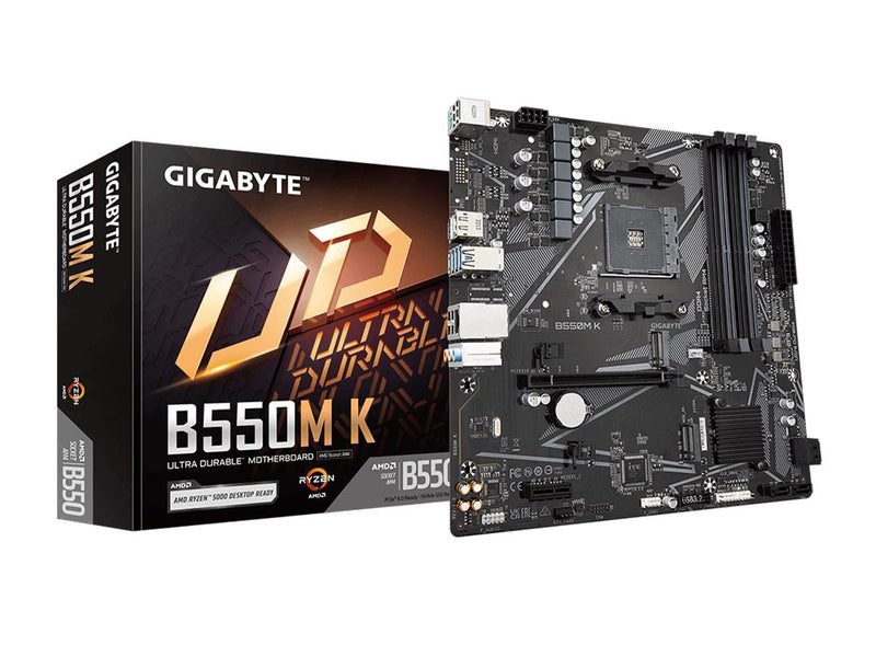 GIGABYTE B550M K AM4 AMD B550 Micro-ATX Motherboard