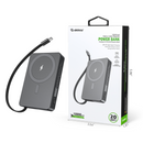 Esoulk EK-4010BK 10000mAh Built-In Cable Magnetic Power Bank