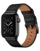 iWatch (42/44/45/49mm) Shiny Genuine Leather Band