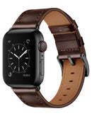 iWatch (42/44/45/49mm) Shiny Genuine Leather Band