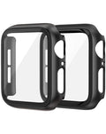 iWatch 46mm Hard PC Bumper Case w/ Tempered Glass