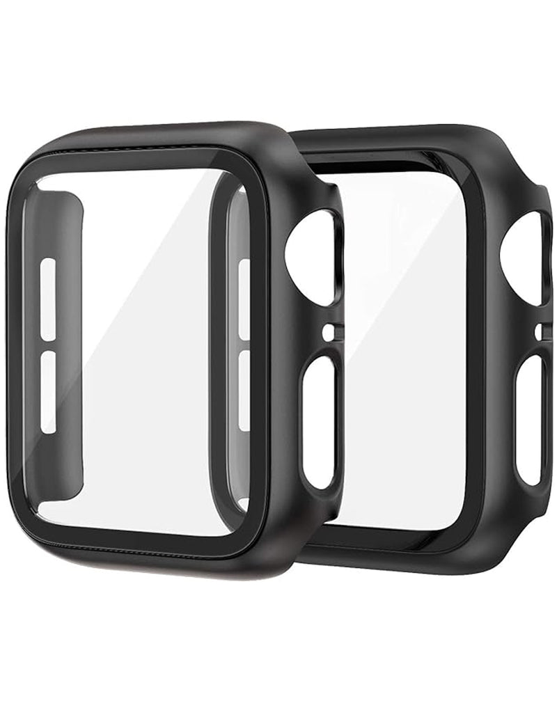 iWatch 46mm Hard PC Bumper Case w/ Tempered Glass