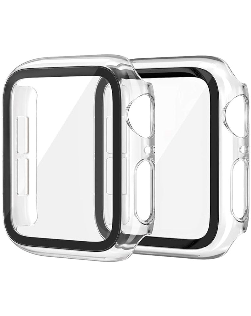 iWatch 46mm Hard PC Bumper Case w/ Tempered Glass