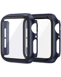 iWatch 46mm Hard PC Bumper Case w/ Tempered Glass
