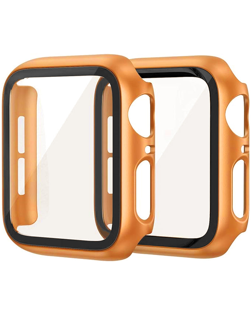 iWatch 46mm Hard PC Bumper Case w/ Tempered Glass