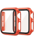 iWatch 46mm Hard PC Bumper Case w/ Tempered Glass