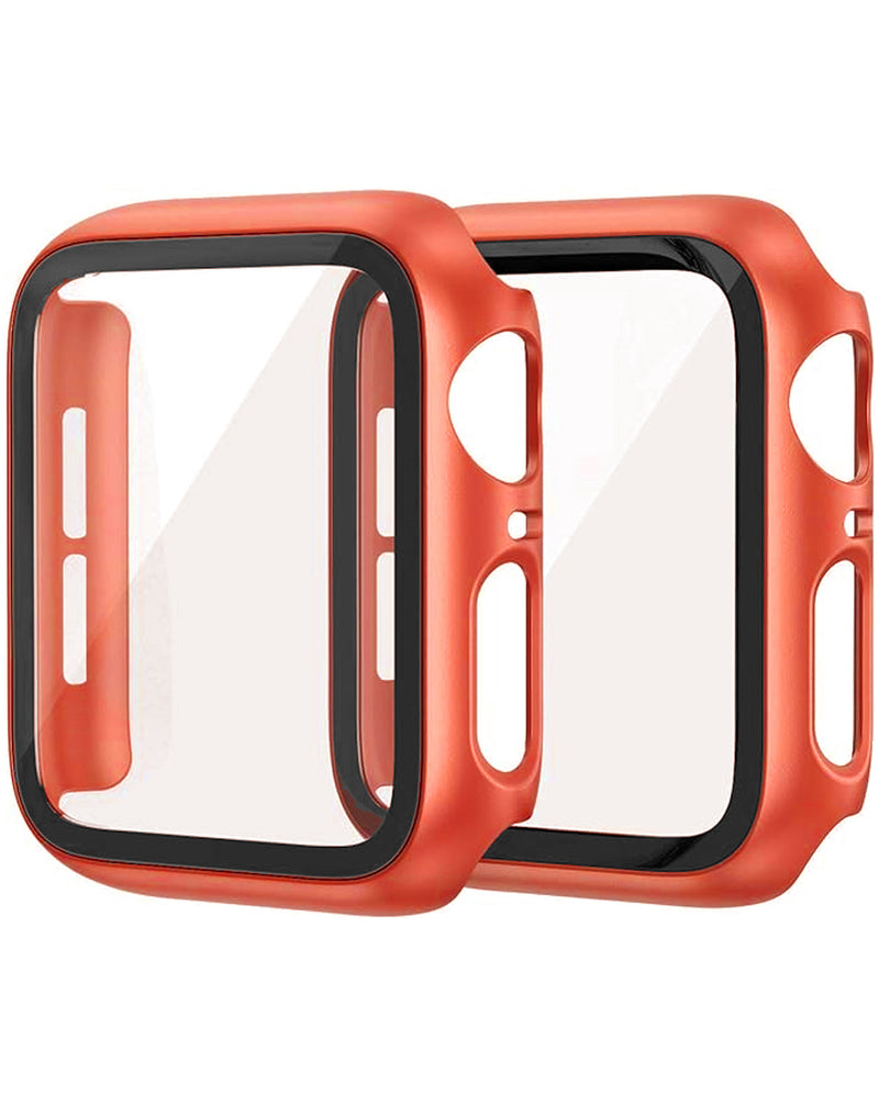 iWatch 46mm Hard PC Bumper Case w/ Tempered Glass