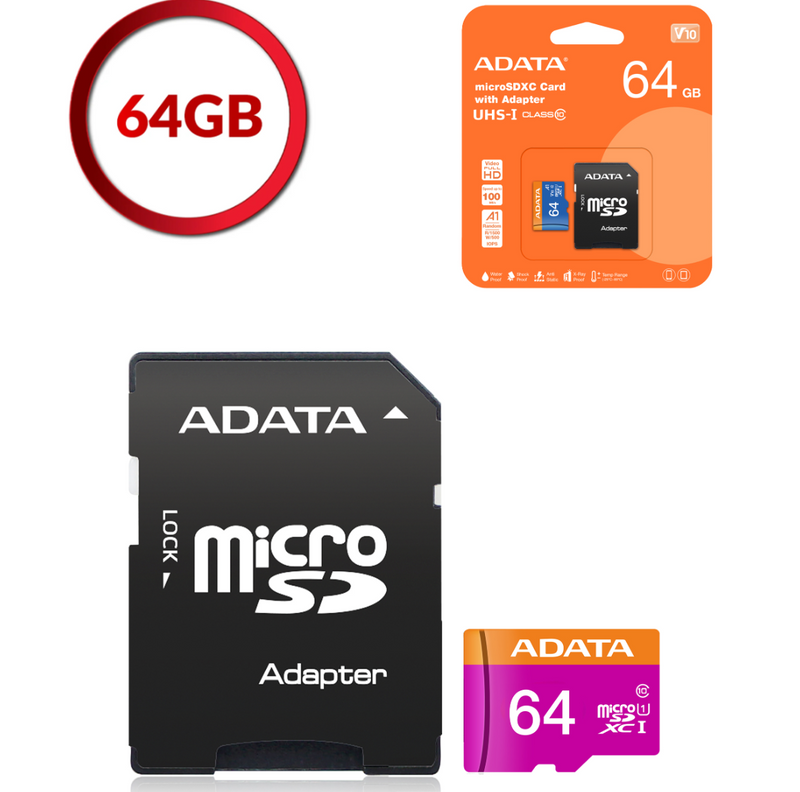 Adata MicroSD Card - 64GB (Class 10)