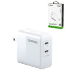 Esoulk PD Dual USB-C Wall Charger (45W) (WHITE)