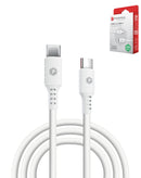 PowerPeak ECONOMY Type C-C Cable (WHITE) (6ft) (60W)