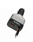 Esoulk USB C Car Charger (3ft) (81W) (GRAY)
