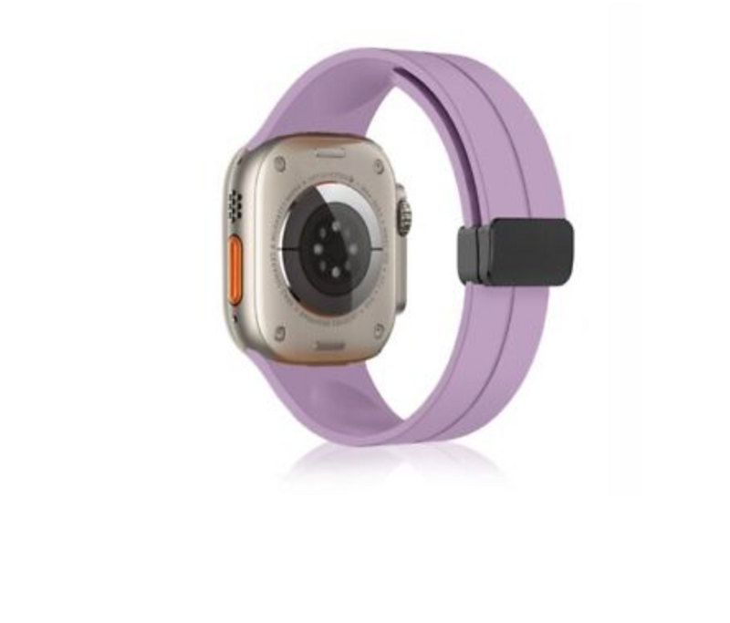 Steel Buckle Silicone iWatch Band