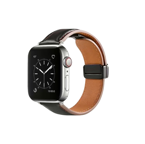 Steel Buckle Leather iWatch Band