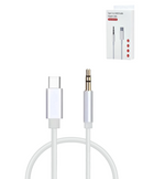 USB C-AUX Headphone Jack Cable (WHITE) (3ft)