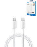 Anker 322 USB C-C Braided Charging Cable (WHITE) (3ft) (60W)