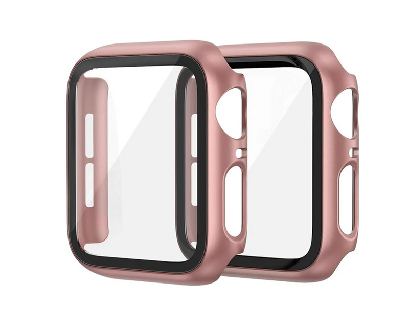 iWatch 46mm Hard PC Bumper Case w/ Tempered Glass