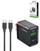 Esoulk PD&QC Wall Charger w/ C-C USB Cable (30W) (5ft) Charger