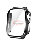 Iwatch 46Mm (2024) Shinny Hard Pc Bumper Case Black Silver