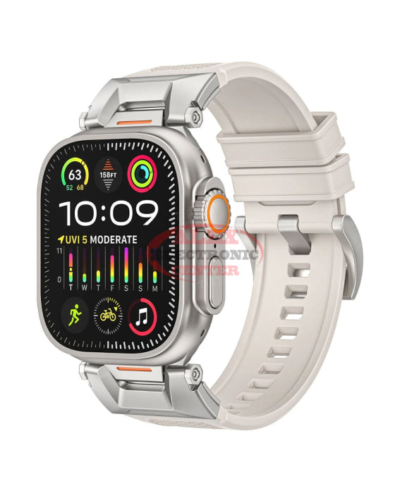 iWatch Metallic Silicone Straps Titanium iWatch Band