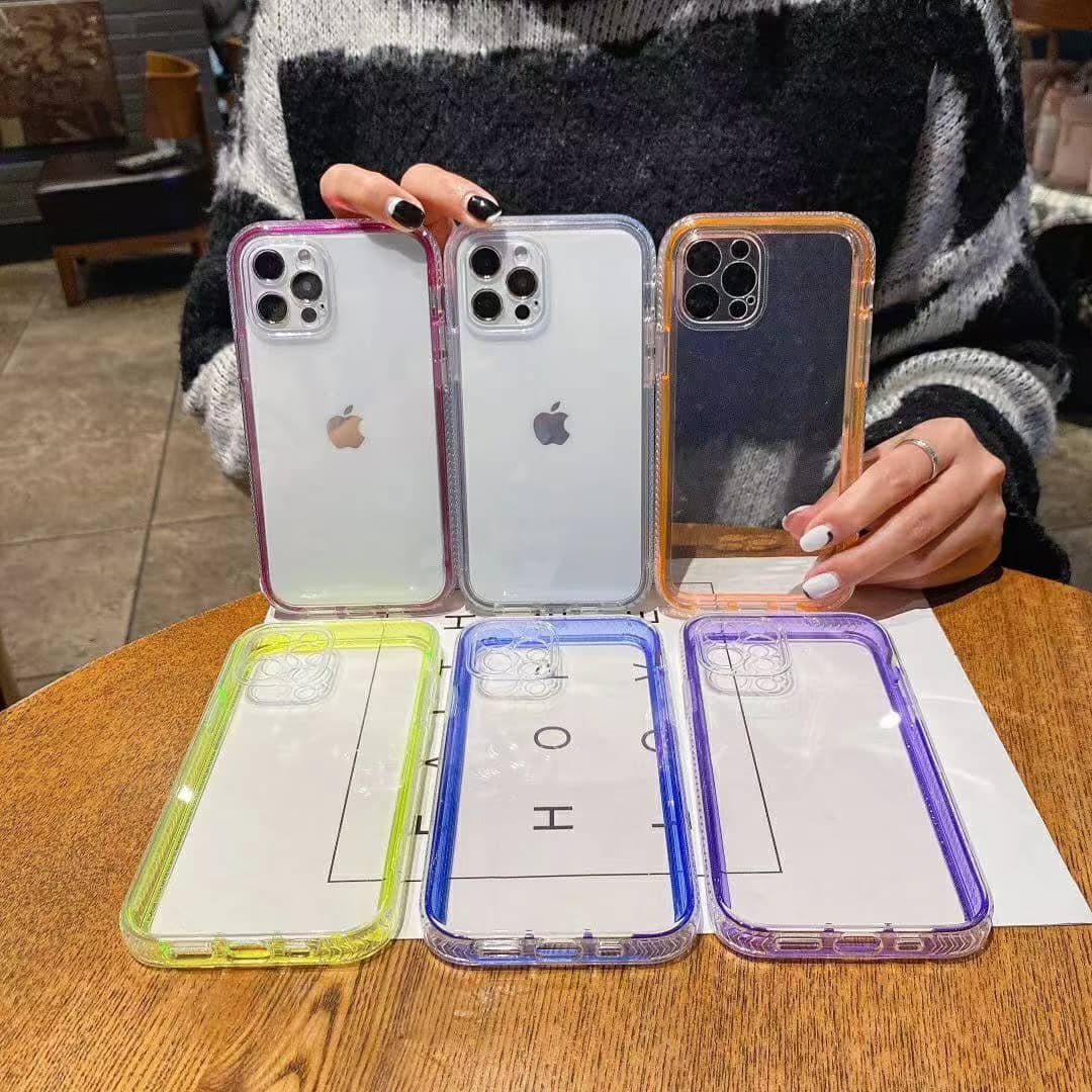 Clear 3 Layer Case Iphone 11 / Purple