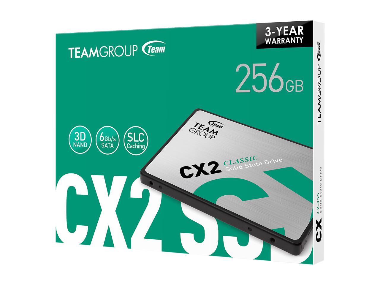 Team Group CX2 2.5" 256GB SATA III Internal Solid State Drive (SSD)