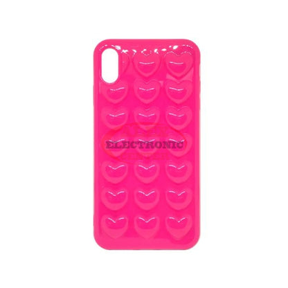 3D Hearts Color Full Case Iphone Xr / Fuchsia
