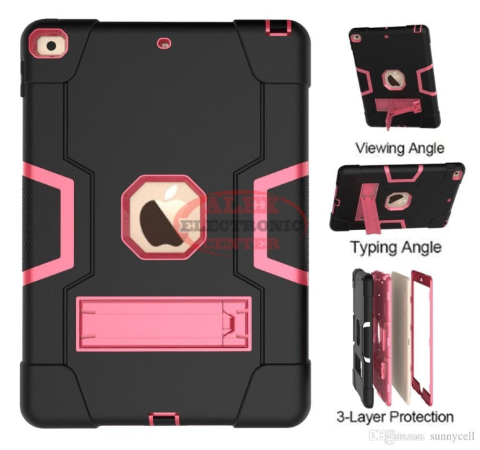 Apple Ipad 10.2 Rose Gold Symbiosis Stand Gen 7 / Black/pink Case