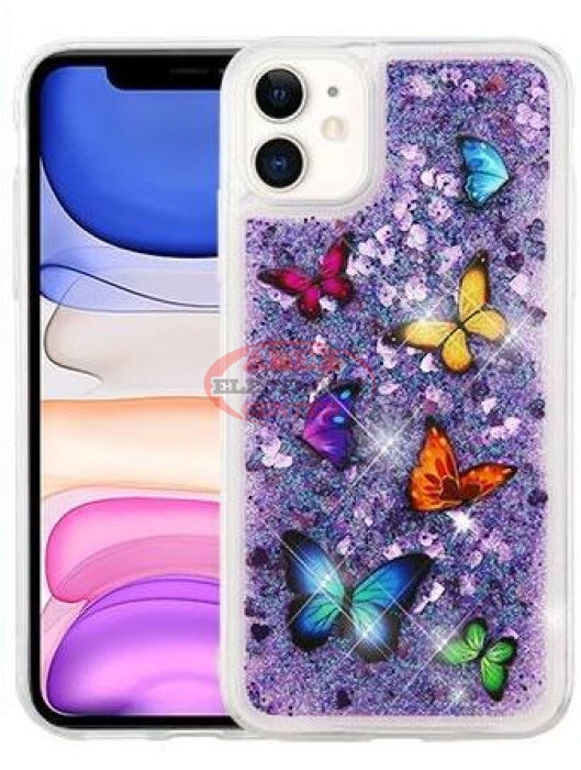 Butterfly Dancing & Purple Quicksand Case Iphone 11