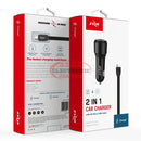 Charge 2In1 F11 Adapter And 6Ft Micro Usb Cable Bundle Black Charger