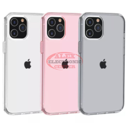 Crystal Clear Hard Shockproof Case Iphone 12 Pro (6.1) / Pink