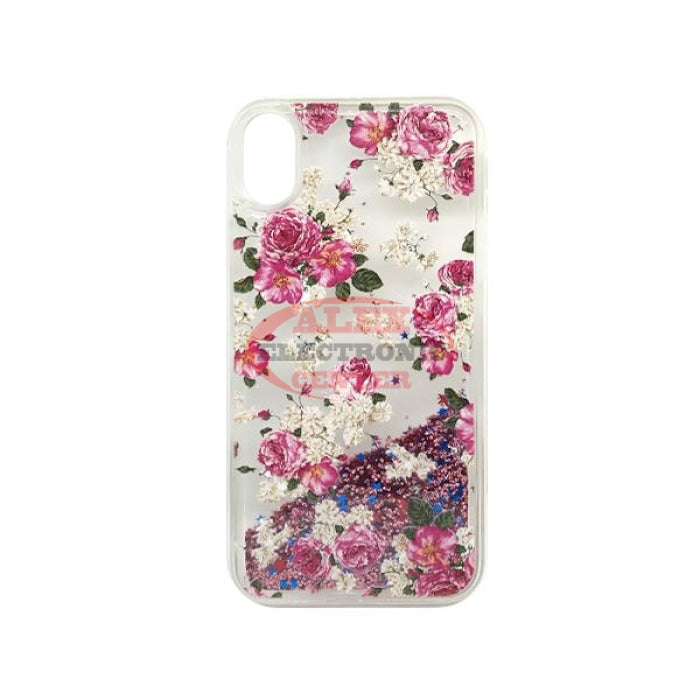 European Rose & Gold Quicksand Glitter Case Iphone Xs/s