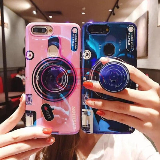 Fashion Case With Popsocket Lens Iphone7/8 Plus / Pink