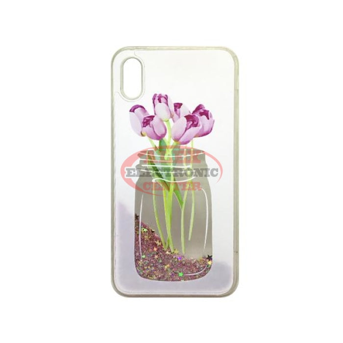 Flowers Glitter Case Iphone Xs Max