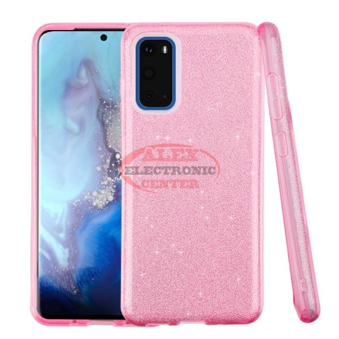 Gradient Glitter Hybrid Protector Cover Pink / Samsung S20 Ultra Case