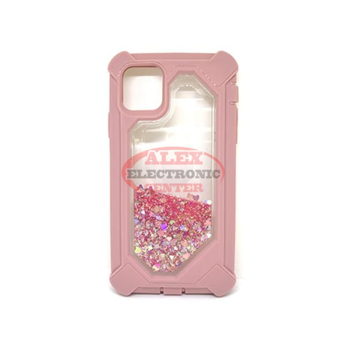 Hardcase With Glitter Iphone 11 / Rose Gold Accessories