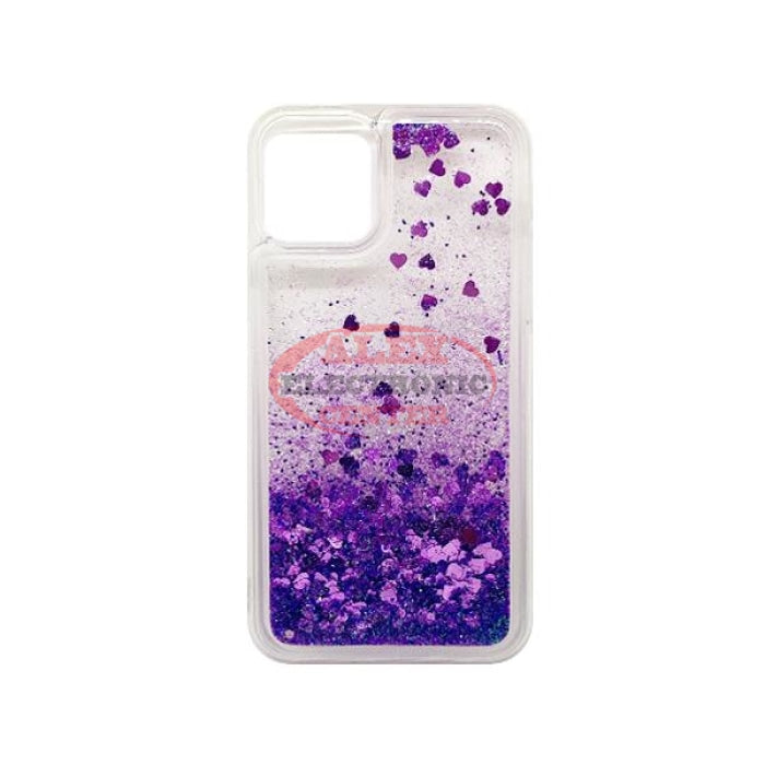 Hearts & Purple Quicksand Glitter Cover Coolpad Legacy Case