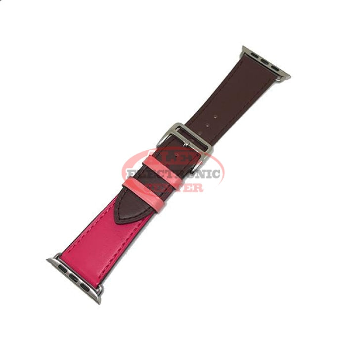 Iwatch Multi Color Leather Bands 38/40 / Brown/dark Pink Accessories