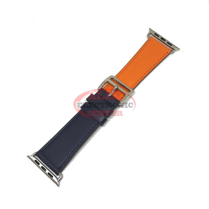 Iwatch Multi Color Leather Bands 38/40 / Orange/blue Accessories