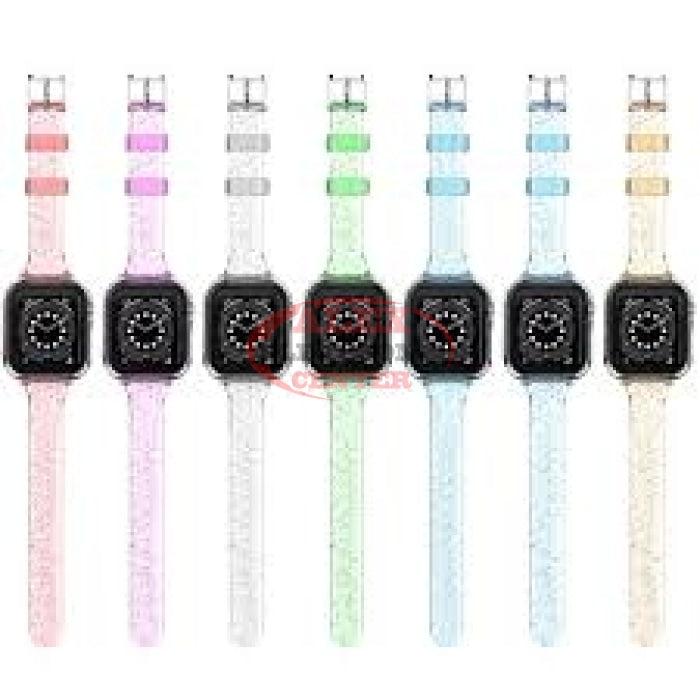 Iwatch Silicone With Glitter Bands Band